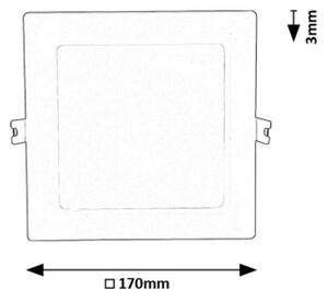 Rabalux 71222 - Lampada LED da incasso SHAUN LED/12W/230V 17x17 cm bianco