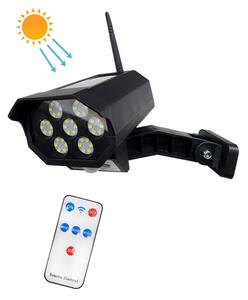 LED finta telecamera solare con sensore LED/3,7V IP44 nero + DO