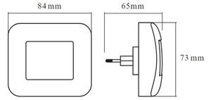 Osram - Lampada notturna LED con sensore crepuscolare LUNETTA LED/0,2W/230V