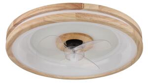 Globo 03650 - Plafoniera LED con ventilatore GATIAN LED/30W/230V marrone + +TC