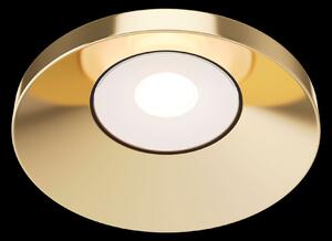 Maytoni Faretto da incasso rotondo a LED con struttura in alluminio dal design moderno Kappell Alluminio Oro 4000k Luce Naturale LED INTEGRATO 10W 1 Lampadina Lumen 950