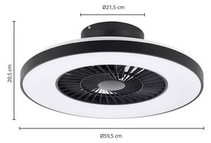 Starluna Orligo ventilatore a pale LED, nero