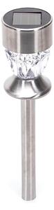 Aigostar - Lampada solare LED LED/0,006W/1,2V 35,5cm cromo 2700K IP44