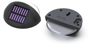 Aigostar - Applique a LED solare LED/1W/1,2V nero 2700K IP44