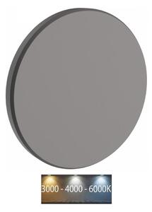 Applique a LED da esterno PIATTA LED/9W/230V 3000/4000/6000K IP44 grigio