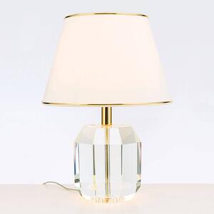 ORION Lampada da tavolo Alexis con cristallo oro/crema