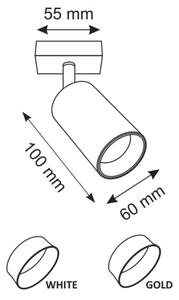 Faretto da parete MARIBEL 1xGU10/10W/230V bianco