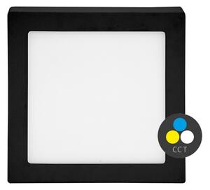 Ecolite LED-CSQ-CCT/12W/CR - Plafoniera LED RAFA 12W/230V nera