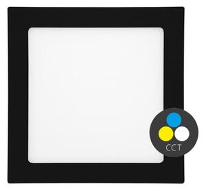 Ecolite LED-WSQ-CCT/6W/CR - Lampada LED da incasso RAFA LED/6W/230V IP44 nero