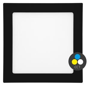 Ecolite LED-WSQ-CCT/18W/CR- Lampada LED da incasso RAFA LED/18W/230V IP44 nero