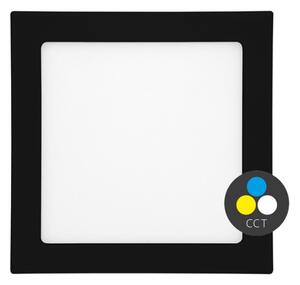 Ecolite LED-WSQ-CCT/12W/CR- Lampada LED da incasso RAFA LED/12W/230V IP44 nero