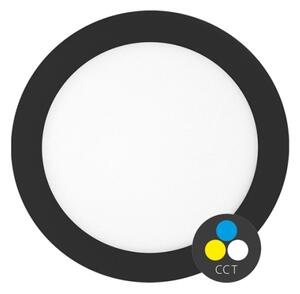 Ecolite LED-WSL-CCT/12W/CR- Lampada LED da incasso LADA LED/12W/230V IP44 nero