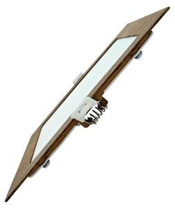 Lampada LED da incasso SQUARE LED/12W/230V 4200K 16,8x16,8 cm marrone