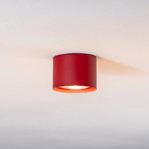 Argon Faretto a soffitto Chloe fisso, rosso