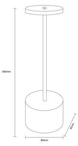 Globo 21019N - Lampada da tavolo dimmerabile POLINA LED/1,2W/3,7V