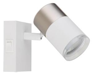 Globo 57851-1 - Faretto da parete BRISBON 1xGU10/25W/230V bianco/cromo