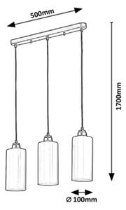 Rabalux - Lampadario su filo 3xE27/40W/230V