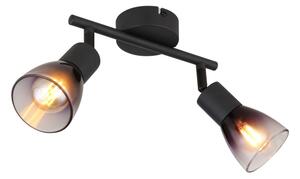 Globo 54312-2 - Faretto SATELLA 2xE14/25W/230V nero