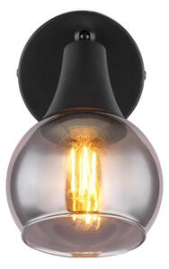 Globo 57904-1 - Faretto da parete GLYPTAR 1xE14/40W/230V nero