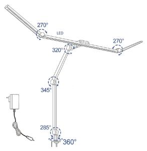 LED Dimmerabile flessibile lampada da tavolo LED/36W/230V 3000-6500K CRI 92 nero