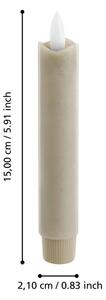 Eglo 422221 - SET 2x LED Candele ANTANABE LED/1xAAA 15 cm beige