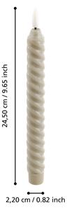 Eglo 422224 - SET 2x LED Candele ANDRAFIABE LED/1xAAA 24,5 cm beige