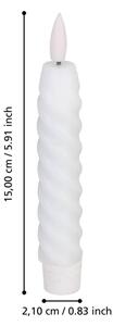 Eglo 422227 - SET 2x LED Candele ANDRAFIABE LED/1xAAA 15 cm bianco