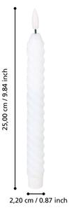 Eglo 422226 - SET 2x LED Candele ANDRAFIABE LED/1xAAA 25 cm bianco