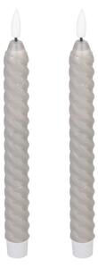 Eglo 422228 - SET 2x LED Candele ANDRAFIABE LED/1xAAA 25 cm grigio