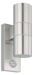 Eglo 79594- Lampada LED da esterno con sensore ARAPONGAS 2xGU10/2,8W/230V IP44 cromo