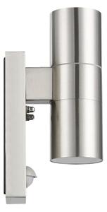 Eglo 79594- Lampada LED da esterno con sensore ARAPONGAS 2xGU10/2,8W/230V IP44 cromo
