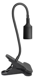 Lampada da tavolo flessibile con clip PLANTY 1xE27/30W/230V nero