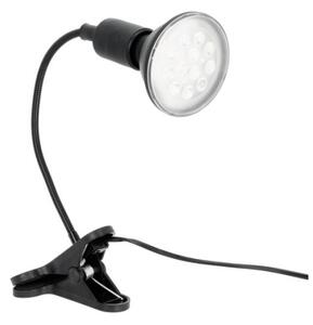 Lampada da tavolo flessibile con clip PLANTY 1xE27/30W/230V nero
