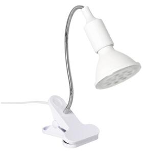 Lampada da tavolo flessibile con clip PLANTY 1xE27/30W/230V bianca