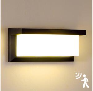 Brilagi-LED Applique da esterno con sensore BRICKY LED/12W/230V nero IP54