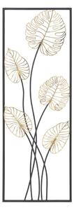 Decorazione da appendere in metallo con motivo a foglie Mauro Ferretti -B-, 31 x 90 cm Luxy - Mauro Ferretti