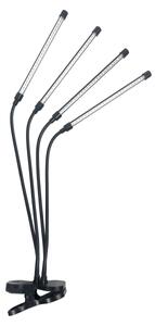 Lampada LED dimmerabile con clip per piante VITARO 4xLED/10W/230V nera