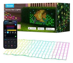 Govee - Rete luminosa LED RGBIC per esterni 143x85cm Wi-Fi Matter IP65