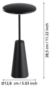 Eglo 900925 - Lampada LED dimmerabile da esterno PICCOLA 2,8W/5V 5200mAh IP54 nero