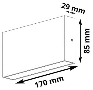 Applique LED da esterno CHICAGO 2xLED/5,5W/230V IP44