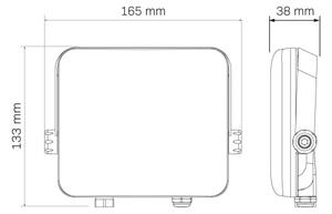 Riflettore LED da esterno MILKY LED/30W/230V 4000K IP65 nero