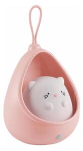 Luce di orientamento per bambini con sensore KITTY LED/0,5W/5V USB rosa