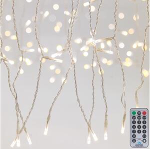 Tenda luminosa LED dimmerabile per esterni CURTAIN 360xLED/8,4W/230V 2x2 m IP44 bianco caldo + telecomando