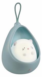 Luce di orientamento per bambini con sensore KITTY LED/0,5W/5V USB blu