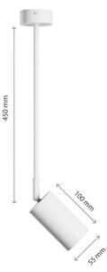 Lampadario a sospensione con supporto rigido VARIOSA 1xGU10/10W/230V bianco