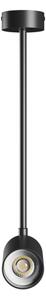 Lampadario a sospensione con supporto rigido VARIOSA 1xGU10/10W/230V nero