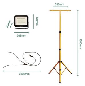 LED Riflettore con il supporto NOCTIS 2xLED/50W/230V 4000K IP65