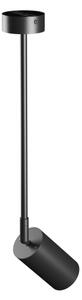 Lampadario a sospensione con supporto rigido VARIOSA 1xGU10/10W/230V nero