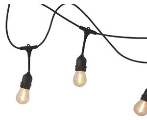 LED Catena solare da esterno PARTY 10xE27/3,7V 10 m IP44 + TC