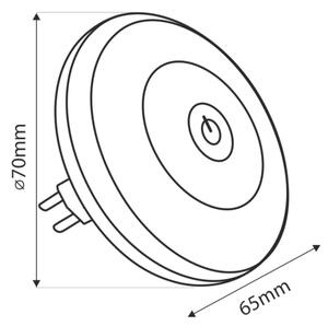 LED RGBW Luce notturna LED/1W/230V bianco